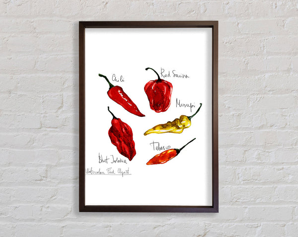 Choose Your Chili Framed Print