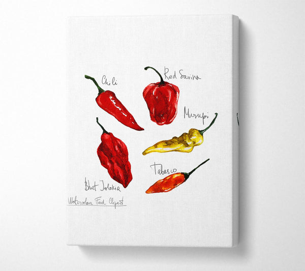  A Canvas Print of Choose Your Chili Canvas Wall Art
