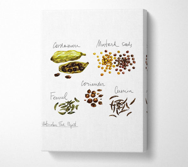  A Canvas Print of Spice Selection 1 Canvas Print