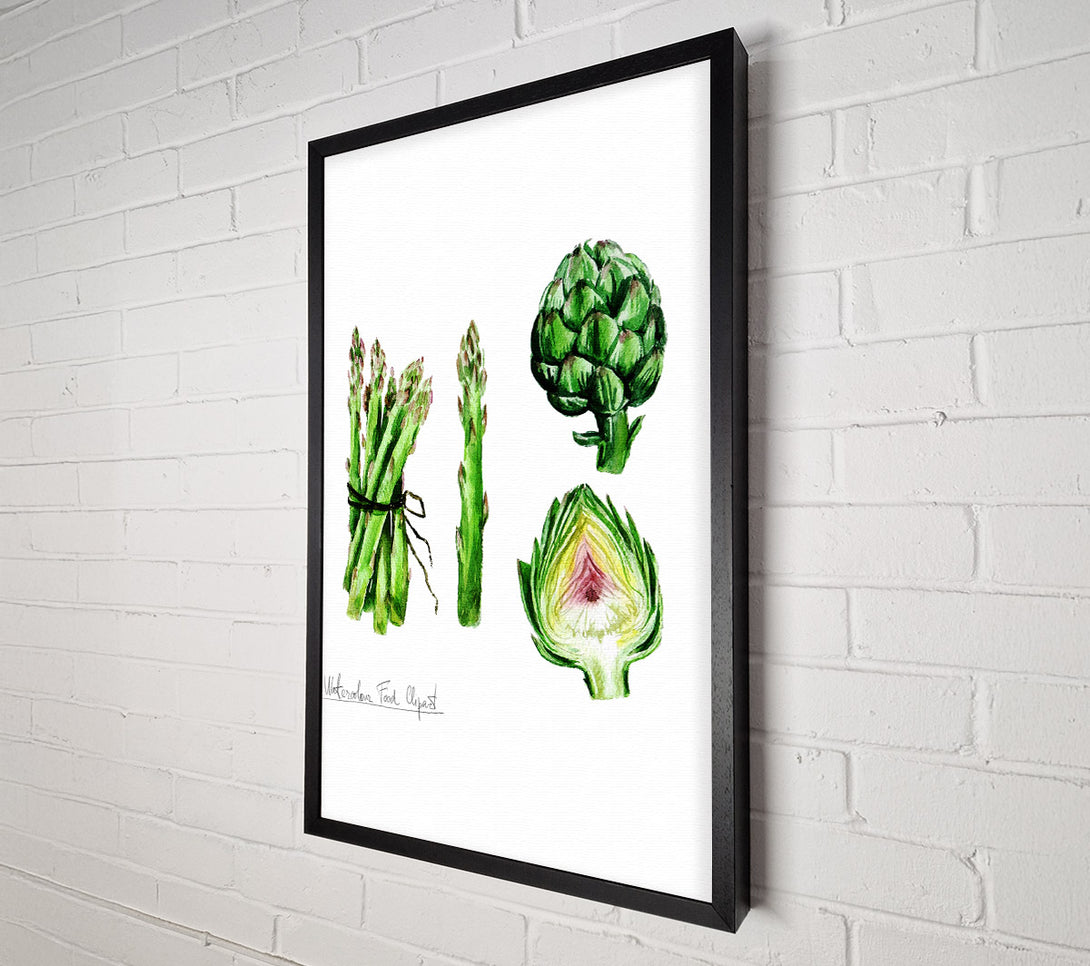  A Canvas Print of Asparagus And Artichoke Canvas Art
