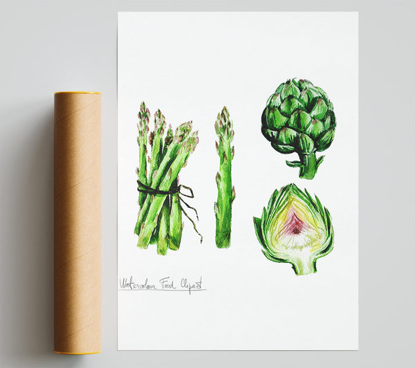 Asparagus And Artichoke Poster