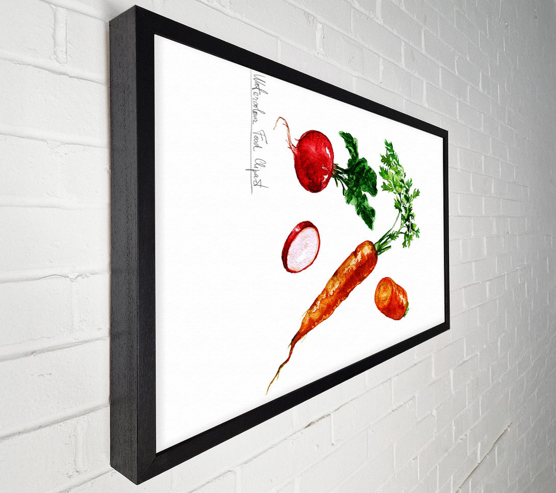 A Canvas Print of Radish And Carrots Canvas Print