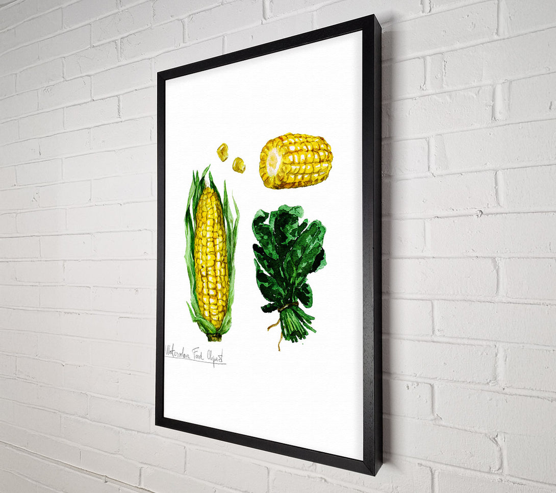  A Canvas Print of Sweetcorn 1 Canvas Print