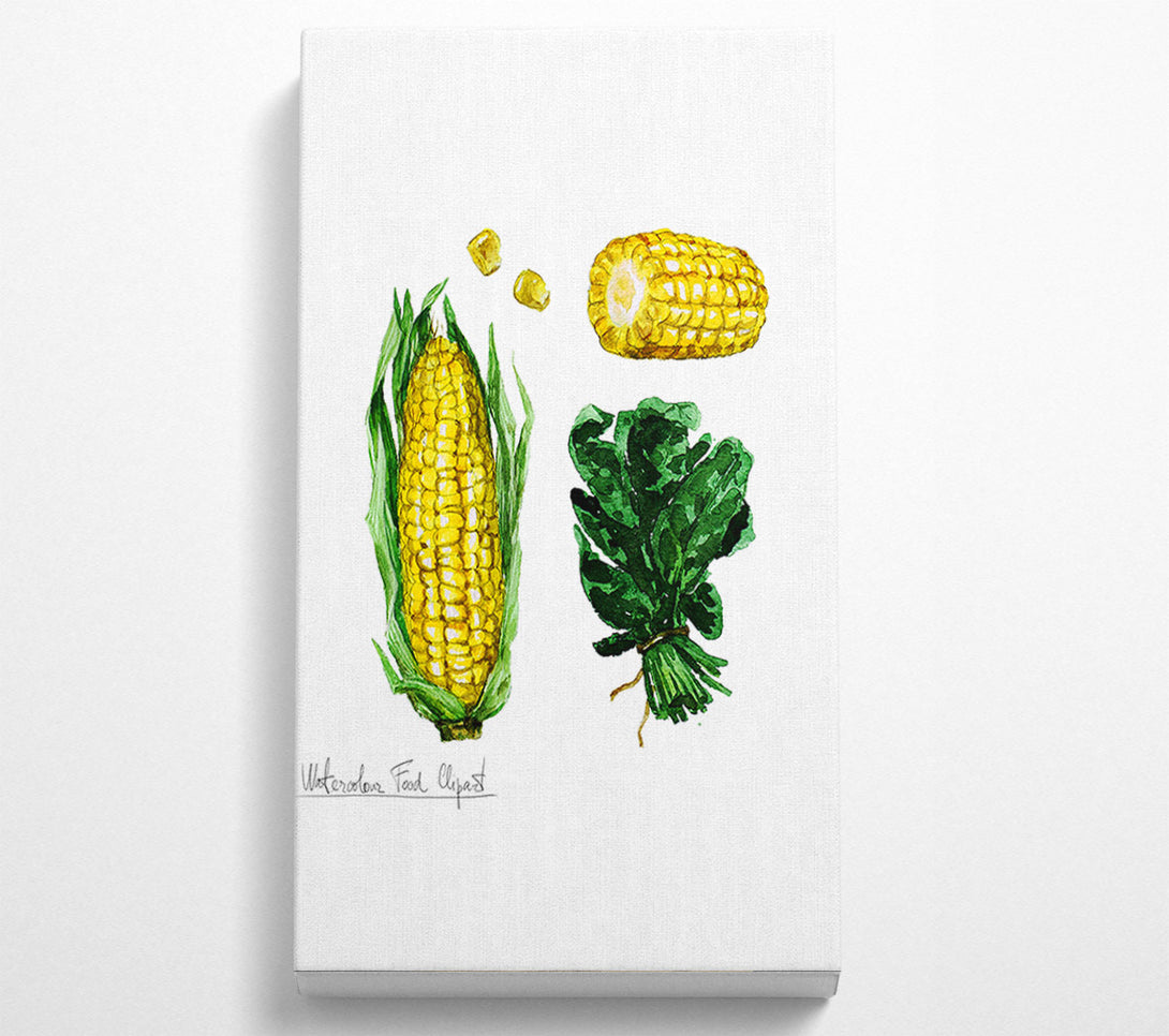 A Canvas Print of Sweetcorn 1 Canvas Print