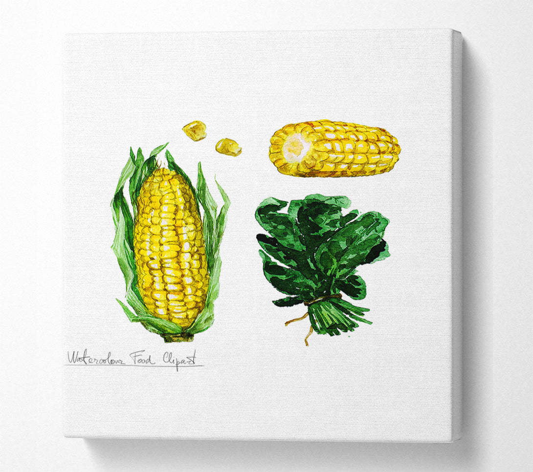  A Canvas Print of Sweetcorn 1 Canvas Print