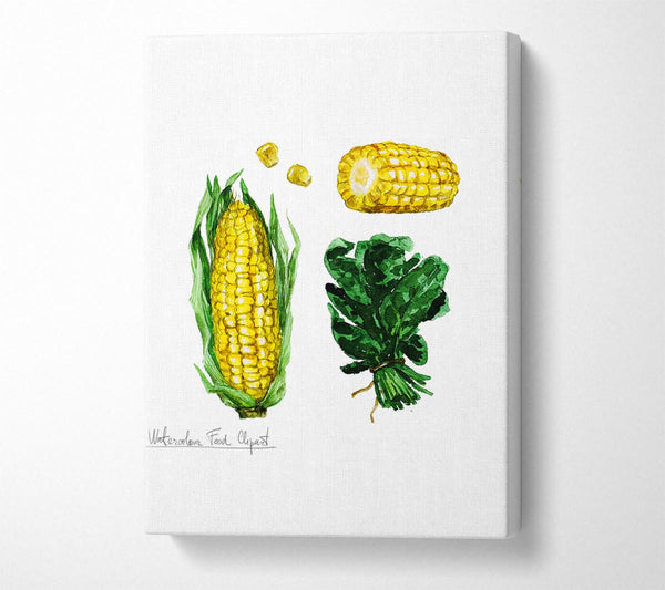  A Canvas Print of Sweetcorn 1 Canvas Print