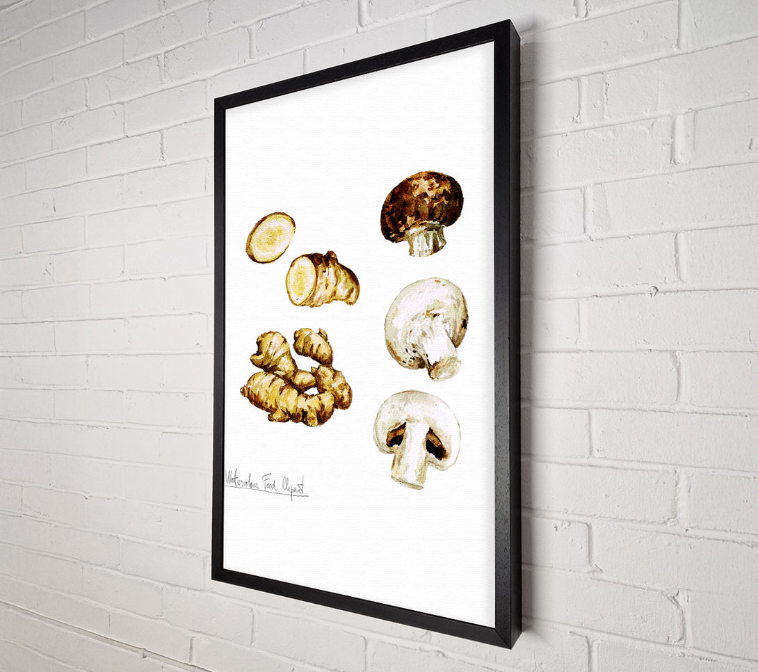  A Canvas Print of Mushrooms And Ginger Canvas Print