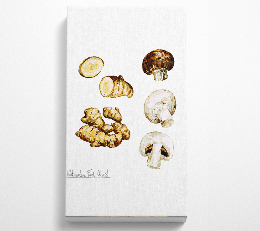  A Canvas Print of Mushrooms And Ginger Canvas Print
