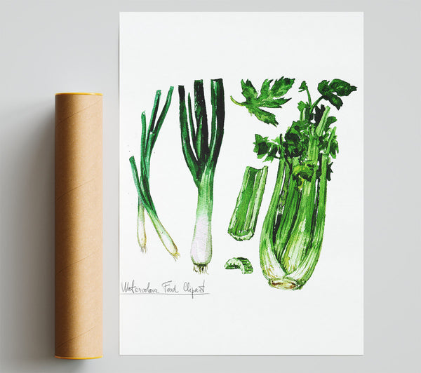 Celery And Leeks Poster