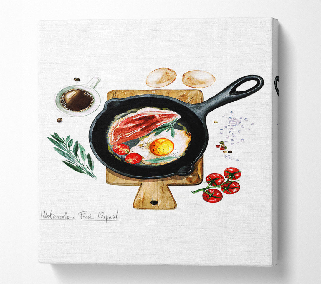  A Canvas Print of Morning Breakfast Canvas Art