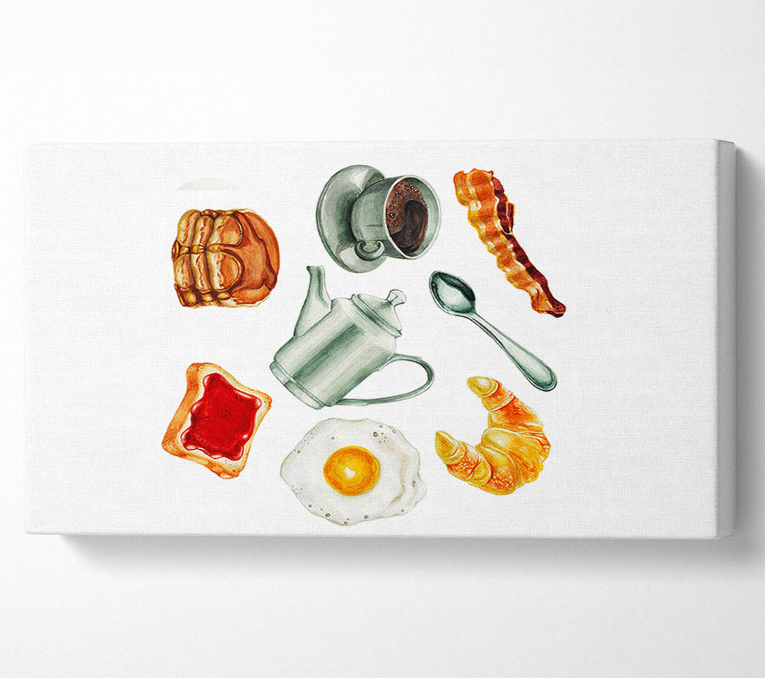  A Canvas Print of Breakfast Ready Canvas Wall Art