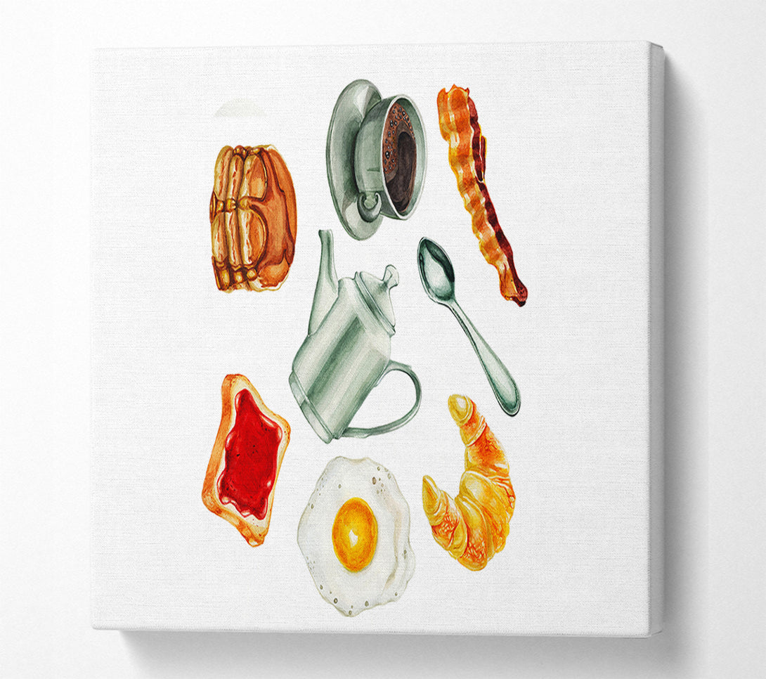  A Canvas Print of Breakfast Ready Canvas Wall Art