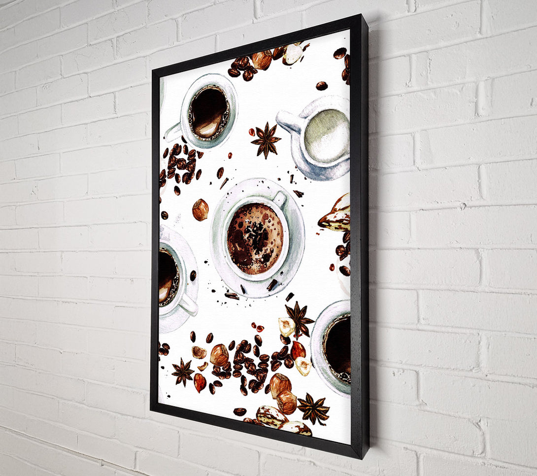  A Canvas Print of Coffee Spices Canvas Print