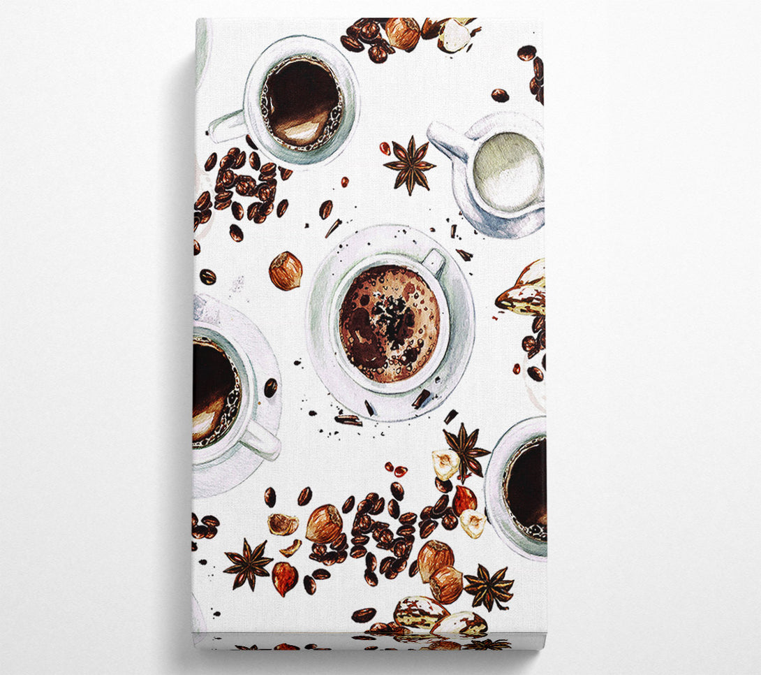  A Canvas Print of Coffee Spices Canvas Print