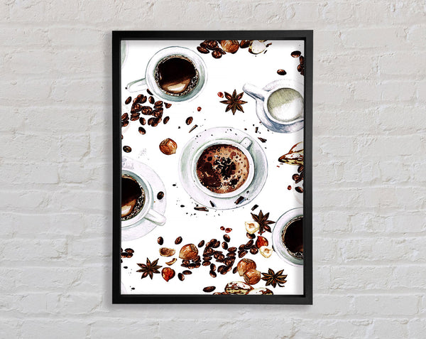 Coffee Spices Framed Print