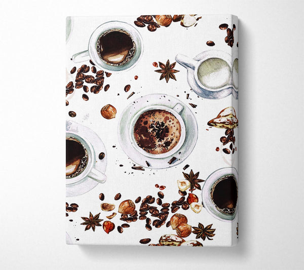  A Canvas Print of Coffee Spices Canvas Print