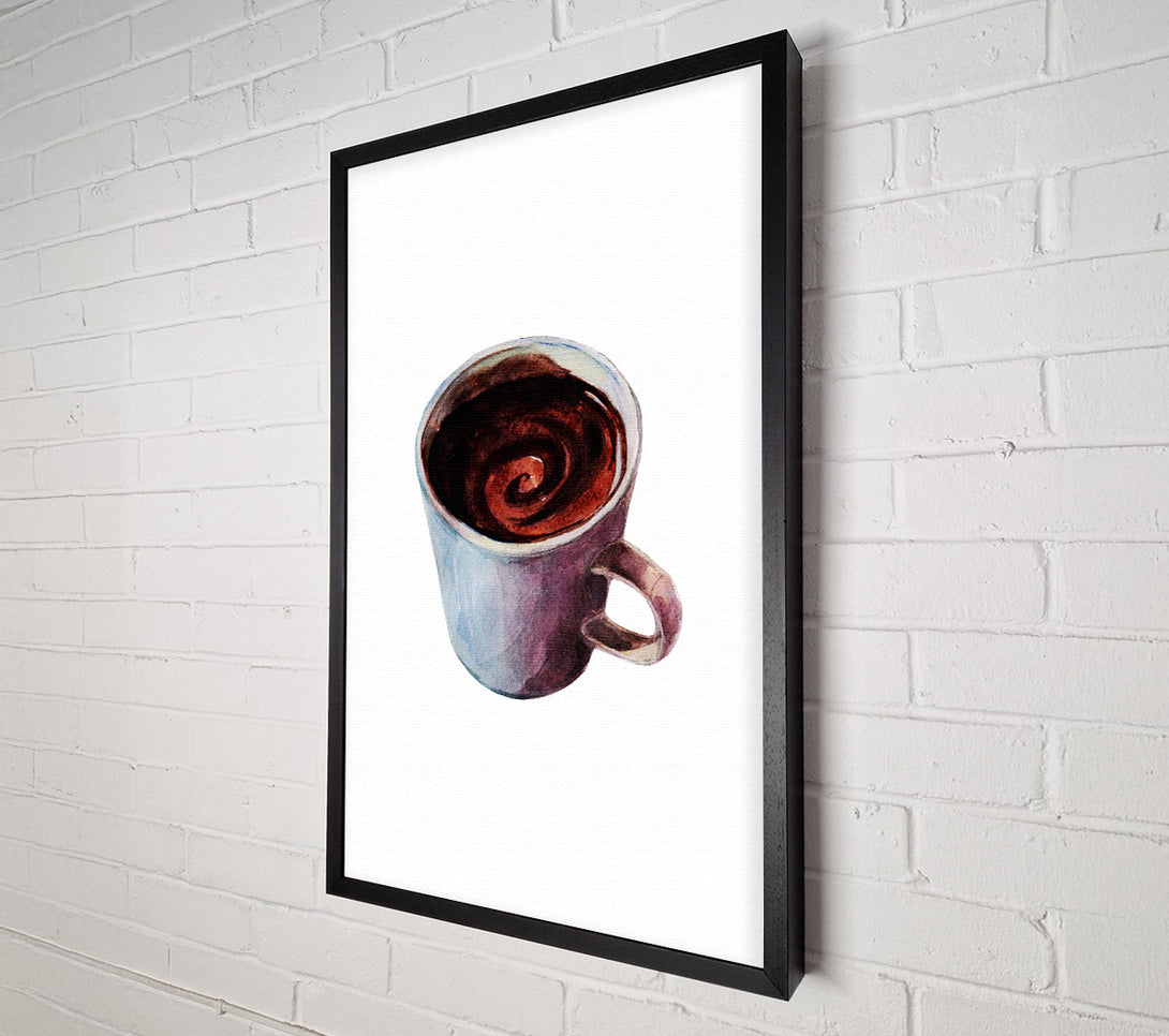  A Canvas Print of Coffee Swirl Canvas Wall Art
