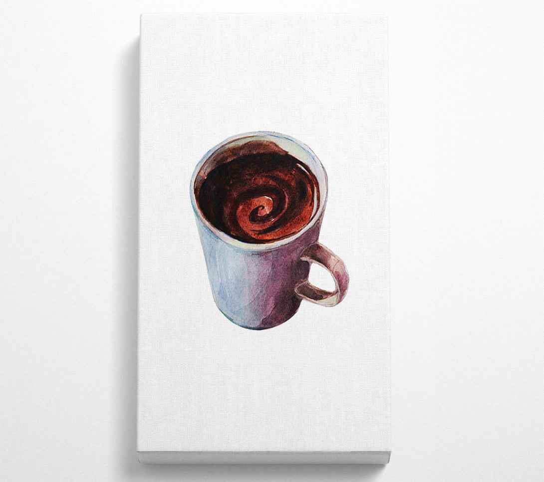  A Canvas Print of Coffee Swirl Canvas Wall Art