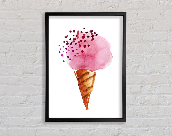 Strawberry Icecream Framed Print