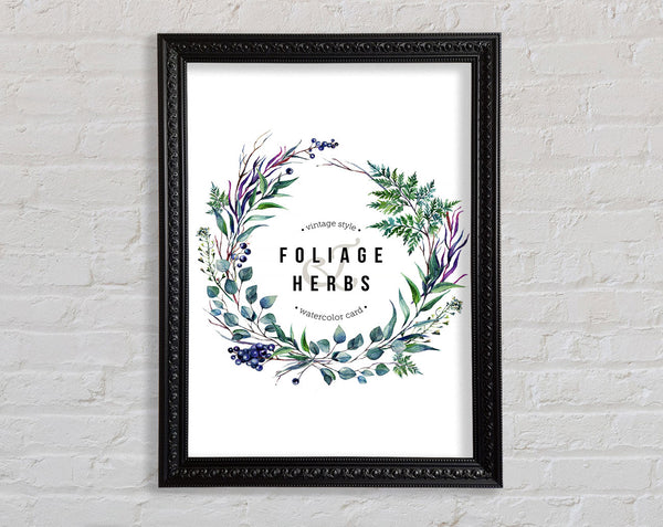 Herbs Framed Print