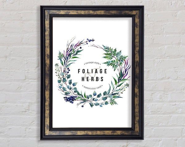 Herbs Framed Print