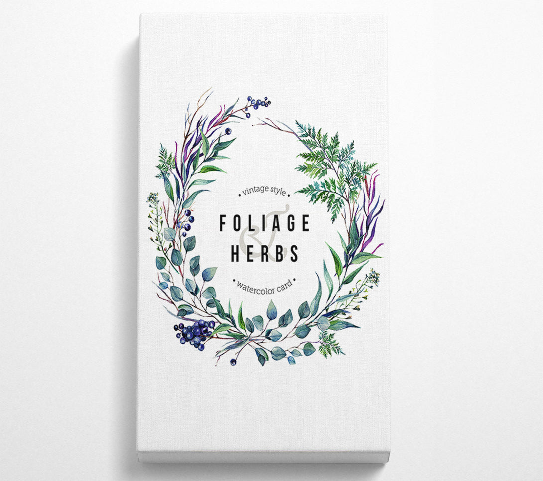  A Canvas Print of Herbs Canvas Print