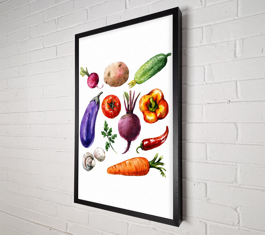  A Canvas Print of Vegetable Selection 2 Canvas Wall Art