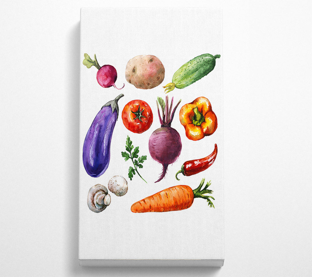  A Canvas Print of Vegetable Selection 2 Canvas Wall Art