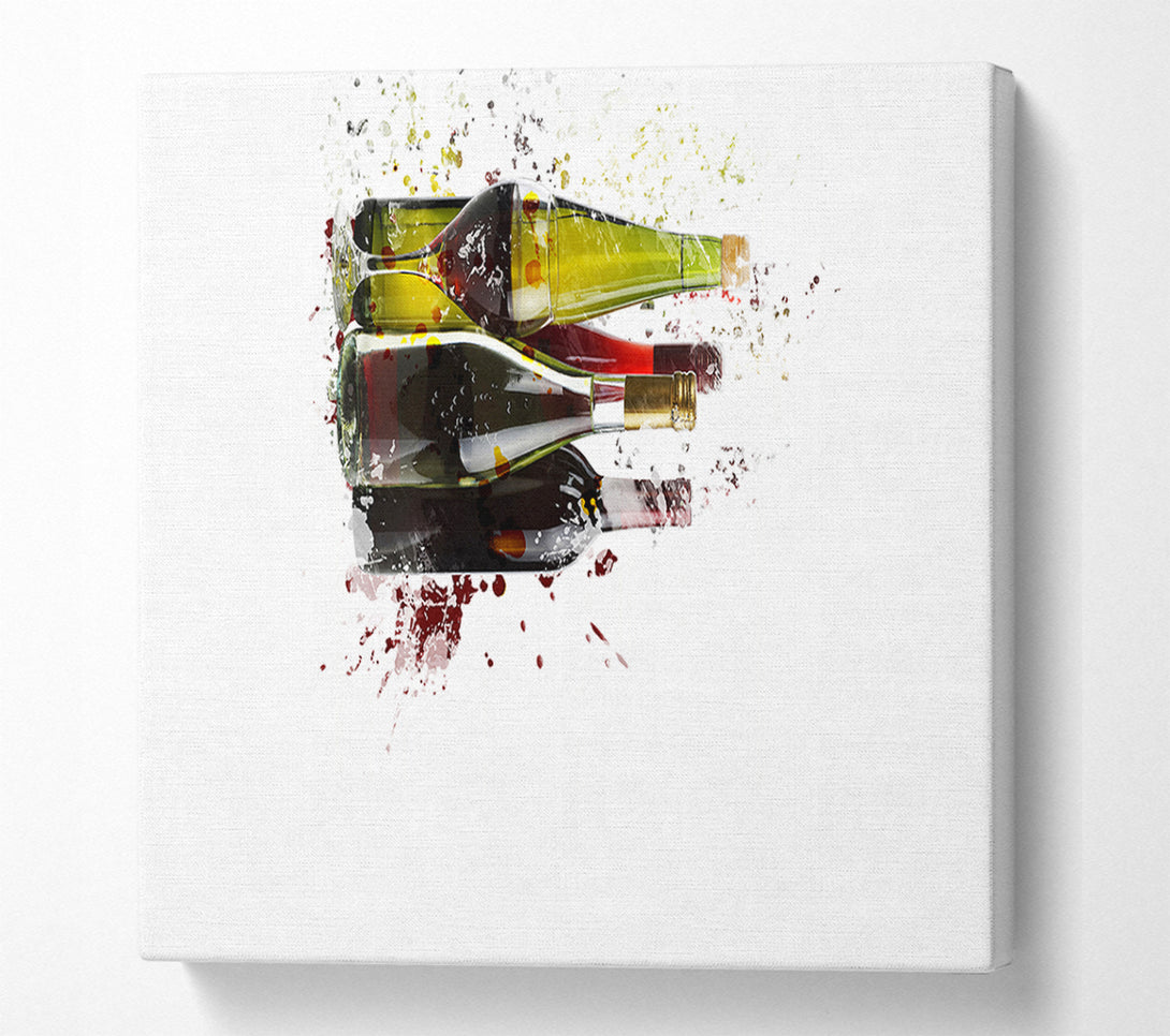  A Canvas Print of Wine Selection Canvas Print