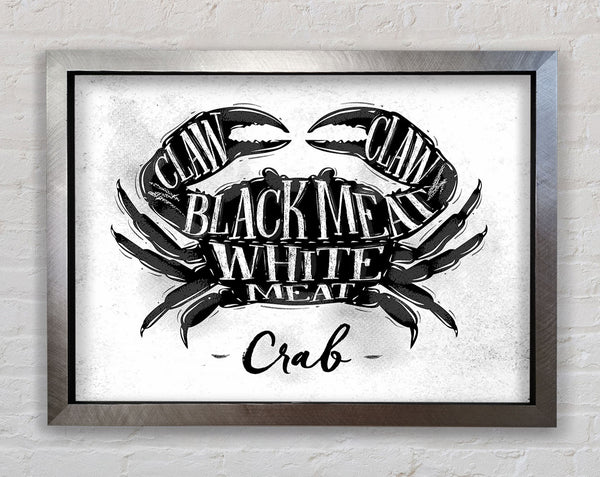 Crab meat Selection Framed Print