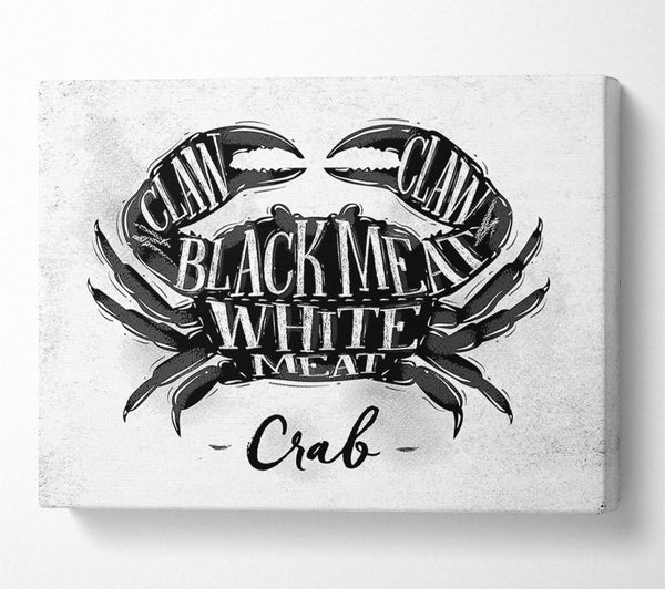  A Canvas Print of Crab meat Selection Canvas Art