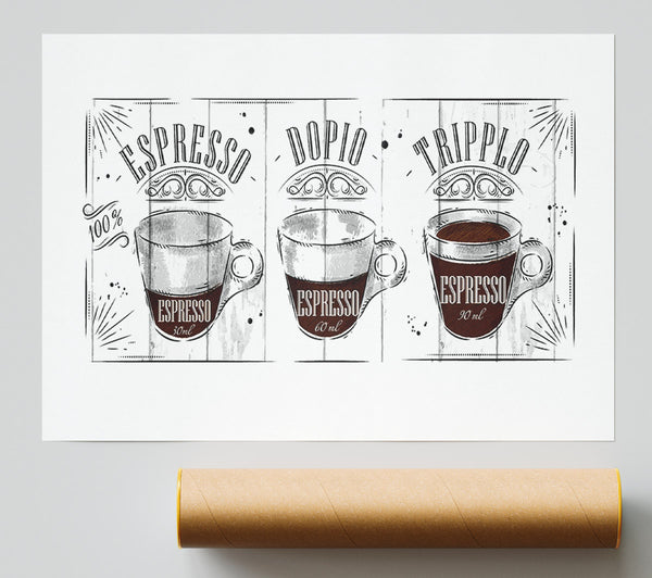 Espresso Names Poster