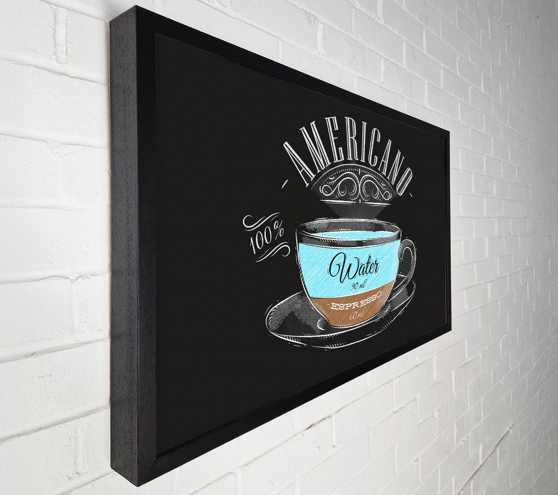  A Canvas Print of Americano Coffee Canvas Art