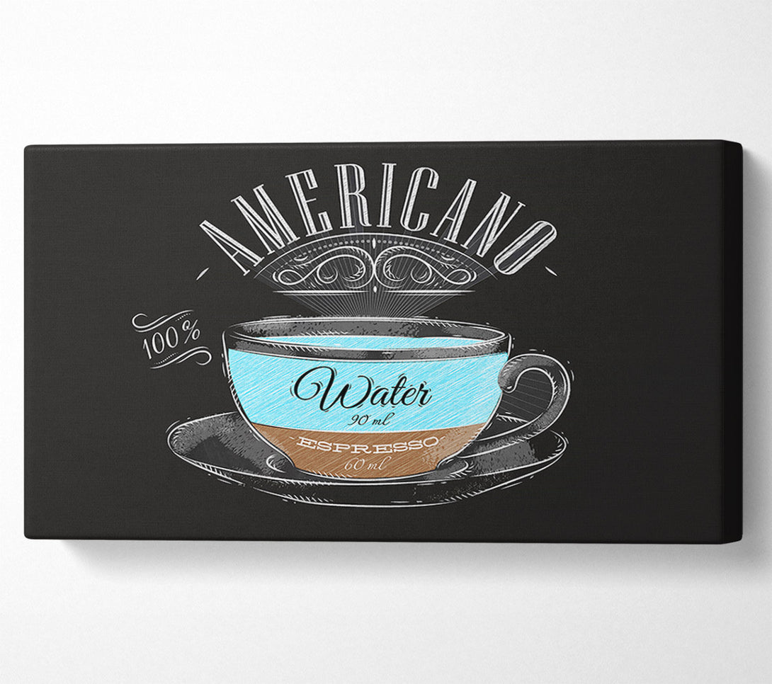  A Canvas Print of Americano Coffee Canvas Art