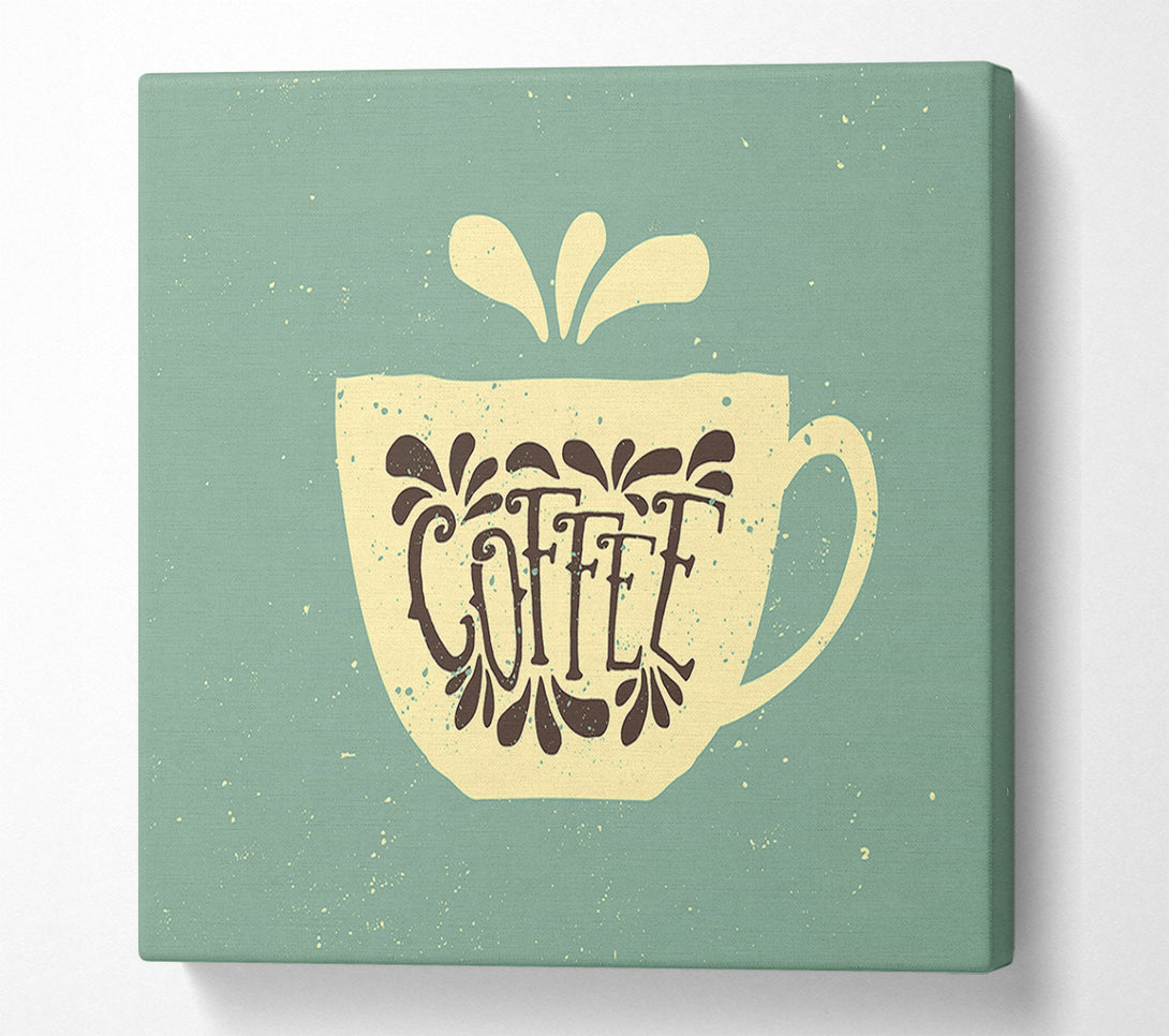  A Canvas Print of Coffee Splash Canvas Wall Art