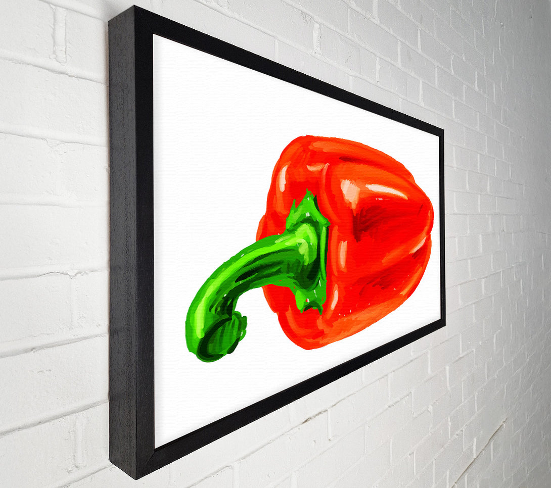  A Canvas Print of Single Red Pepper Canvas Wall Art