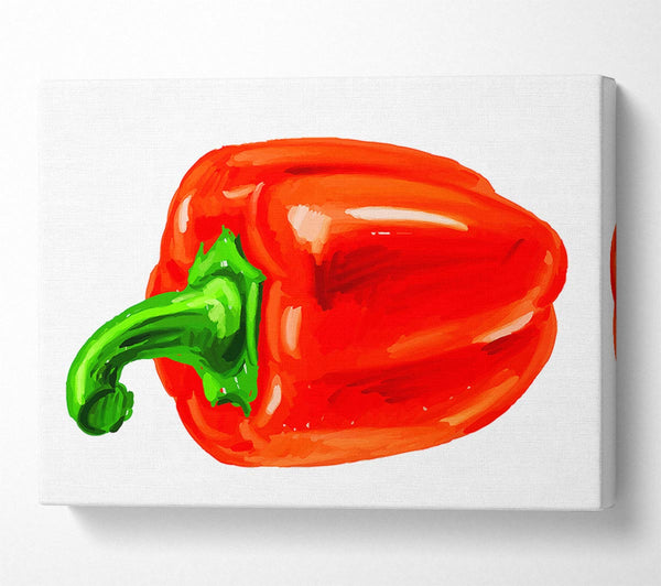  A Canvas Print of Single Red Pepper Canvas Wall Art