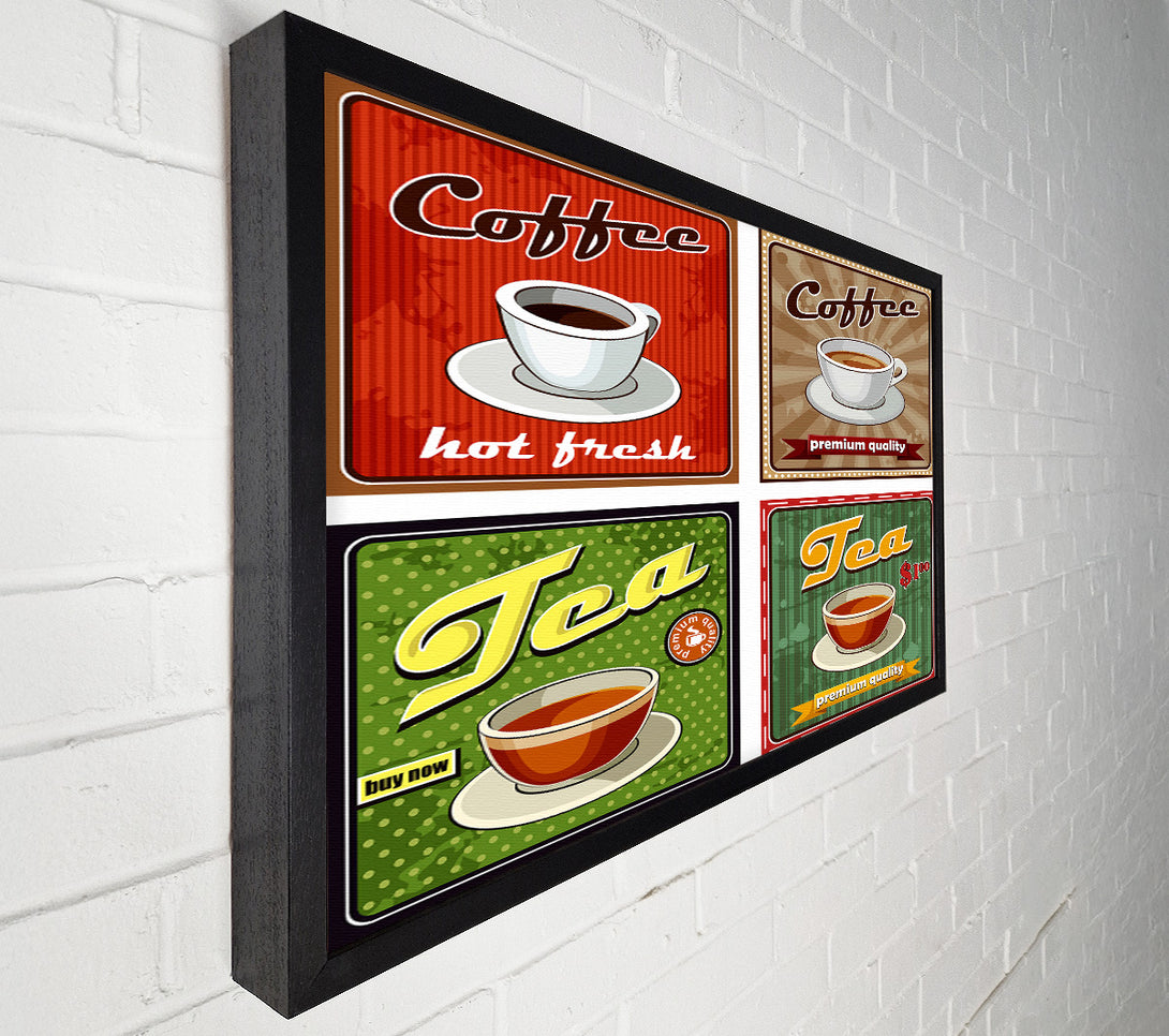  A Canvas Print of Retro Coffee Or Tea Canvas Art