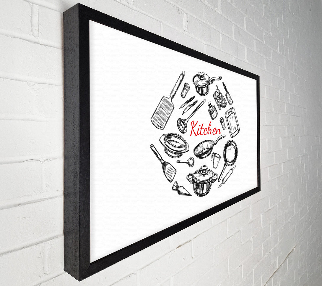  A Canvas Print of Utensils 9 Canvas Print