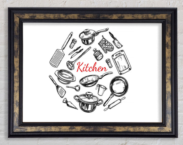 Utensils 9 Framed Print