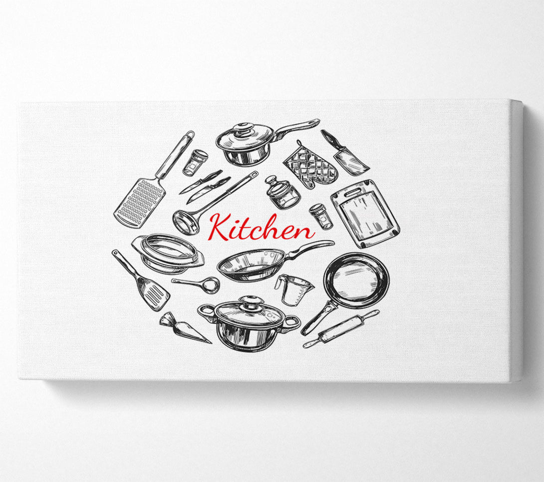  A Canvas Print of Utensils 9 Canvas Print