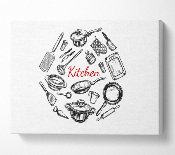  A Canvas Print of Utensils 9 Canvas Print