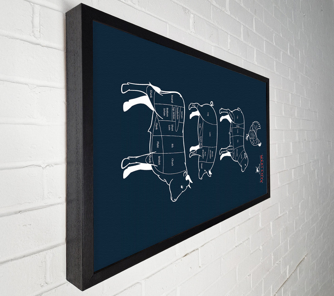  A Canvas Print of Butchers Selection 5 Canvas Print