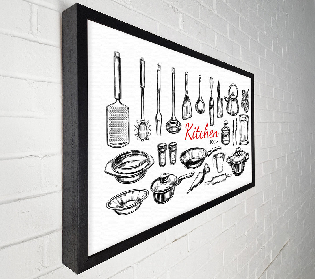  A Canvas Print of Utensils 8 Canvas Print
