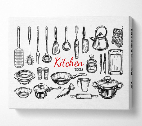  A Canvas Print of Utensils 8 Canvas Print