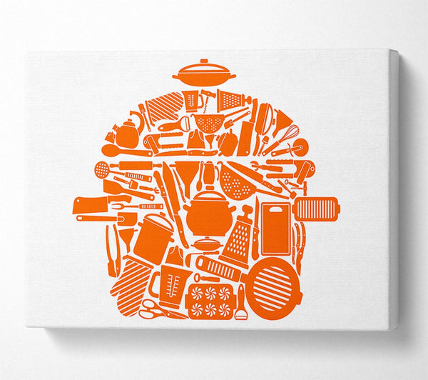  A Canvas Print of I Love Cooking 5 Canvas Print