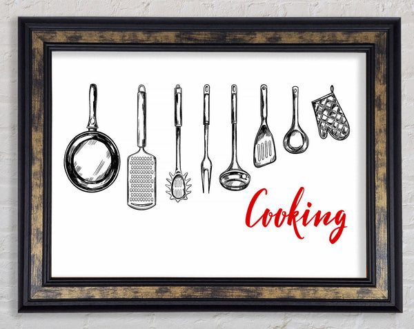 Utensils 4 Framed Print