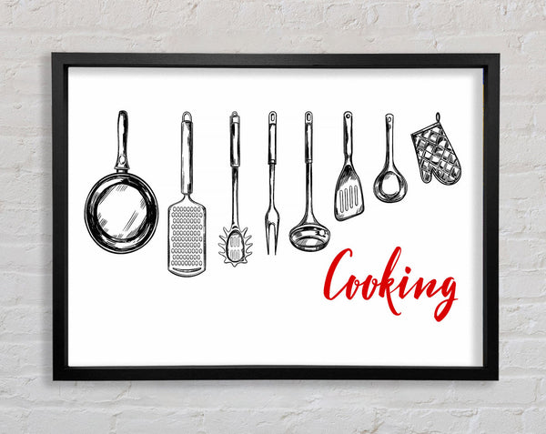 Utensils 4 Framed Print