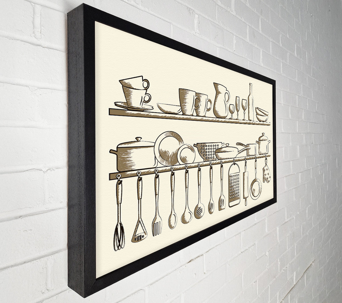  A Canvas Print of Utensils 6 Canvas Print