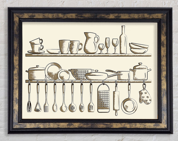 Utensils 6 Framed Print